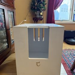 White Litter box Enclosure