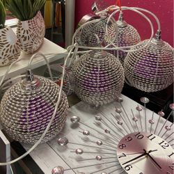Mini Chandeliers Hanging Set Of 4 Clock  