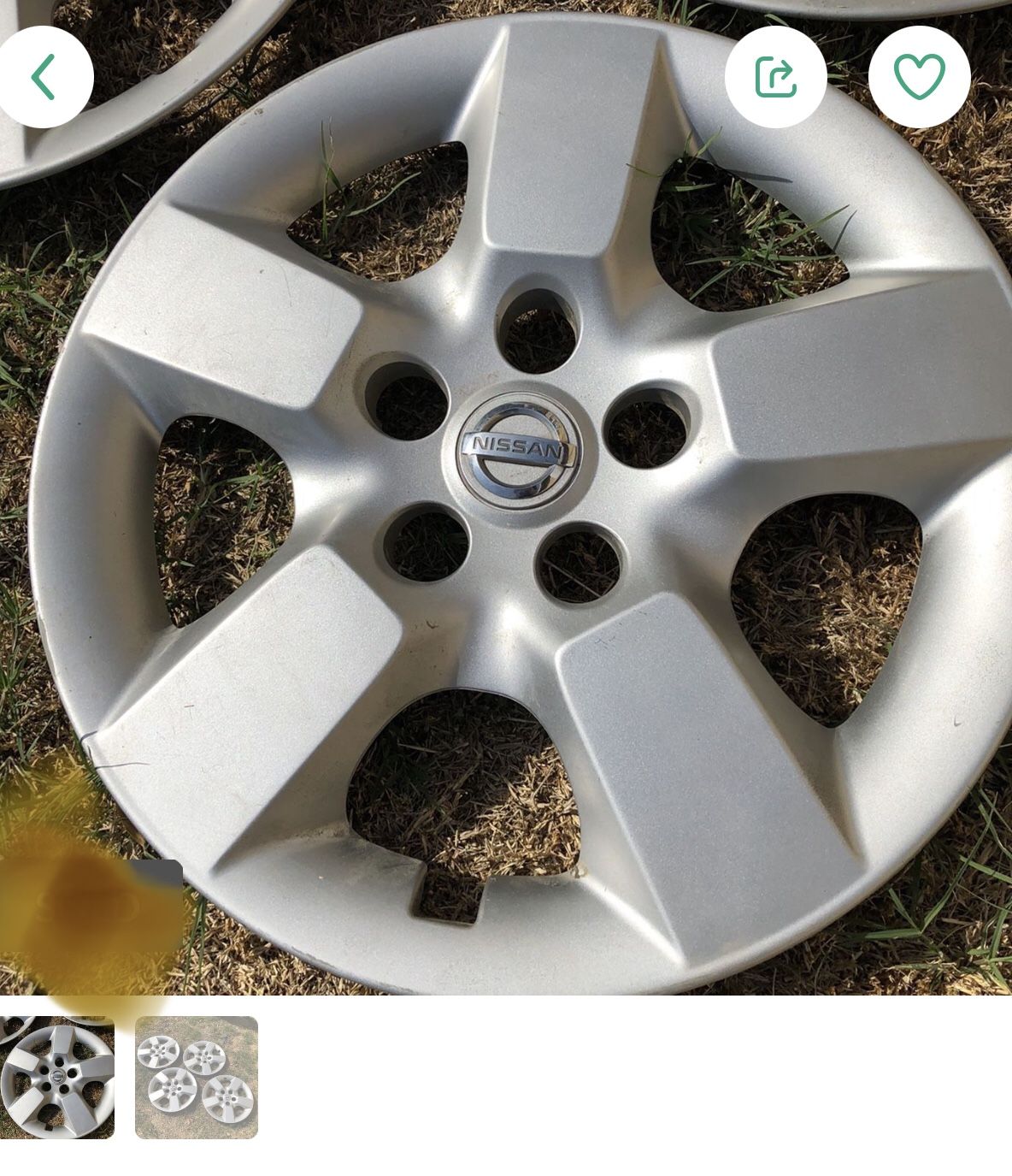  Nissan  rogue hubcaps