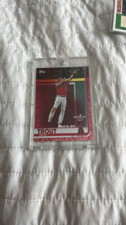 Mike trout red edition