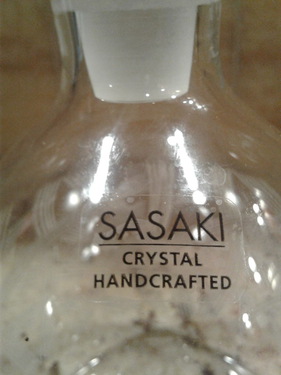 Sassaki designer carafe.
