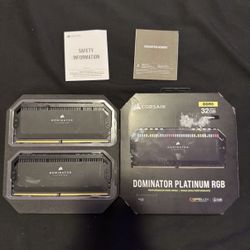 Corsair Dominator Platinum RGB DDR5 RAM 32GB (2x16GB) 6200MHz CL36 Intel XMP