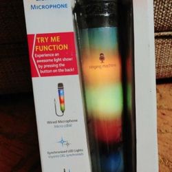 Light Up Microphone Wired Light Up Black 