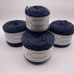 Reynolds Coventry Heathered Wool Blend 50 Gram Skein Lot Of 4