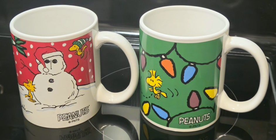2 Peanuts Snoopy Woodstock Cup Set