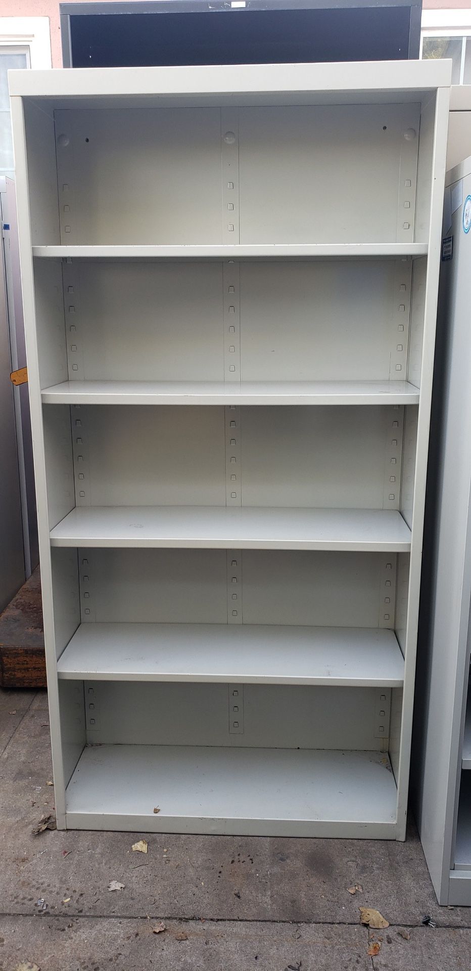 Metal storage cabinet book shelve