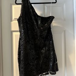 Lulus Black Sequin Cocktail Dress 