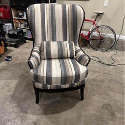 Like new . Arhaus Portsmouth upholstered chair.