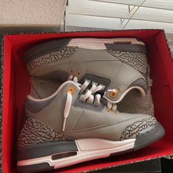 Jordan 3 Cool Grey Size 6.5y 