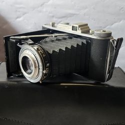 Vintage ANSCO VIKING Folding Bellows Camera - Art Deco - AGFA