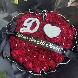 Heart Shape Fresh Flower Bouquet 