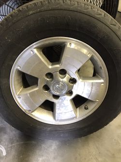 4 Toyota 6 lug 17” aluminum rims