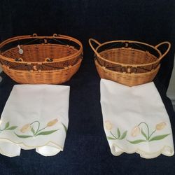 Princess House Casual Home Basket And Towels 