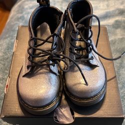Glitter Silver Dr martens