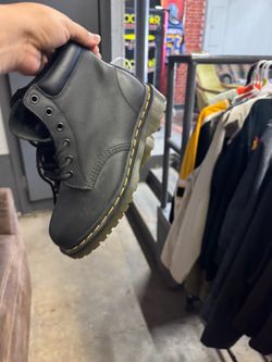 Title: Dr. Martens 939 Ben 6-Eye Black Leather Boots – Men’s 7 / Women’s 8