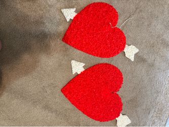 Vintage popcorn Valentine’s Day hearts