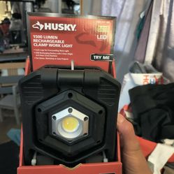 Husky Rechargeable Clamp Work Light
