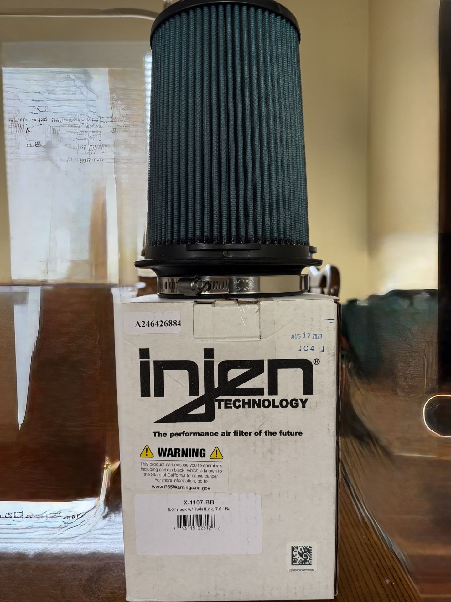 Injen X-1107-BB Super Nano Dry Flow Air Filter