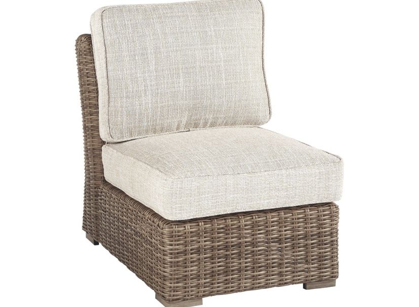 Signature Ashley Armless Chair With Cushions 