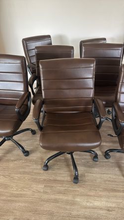 Brown Leather Office Chairs