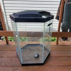 20 Gallon Hex Aquarium 