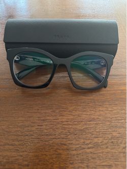 Prada Black Cat-Eye Eyeglass Frames – Women's