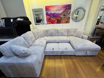 Color Options Living Space Family Sleeper Sectional Couch W Storage Only $39 down payment 👉 Please ask Jon Green for a discount when you arrive!