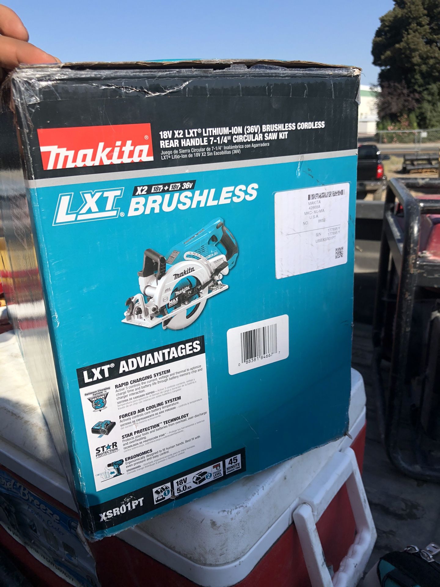 Makita 18v x2 LXT lithium ion (36v) Brushless Cordless Rear Handle