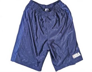 NBA Mens Navy Blue Polyester Mesh Basketball Shorts M