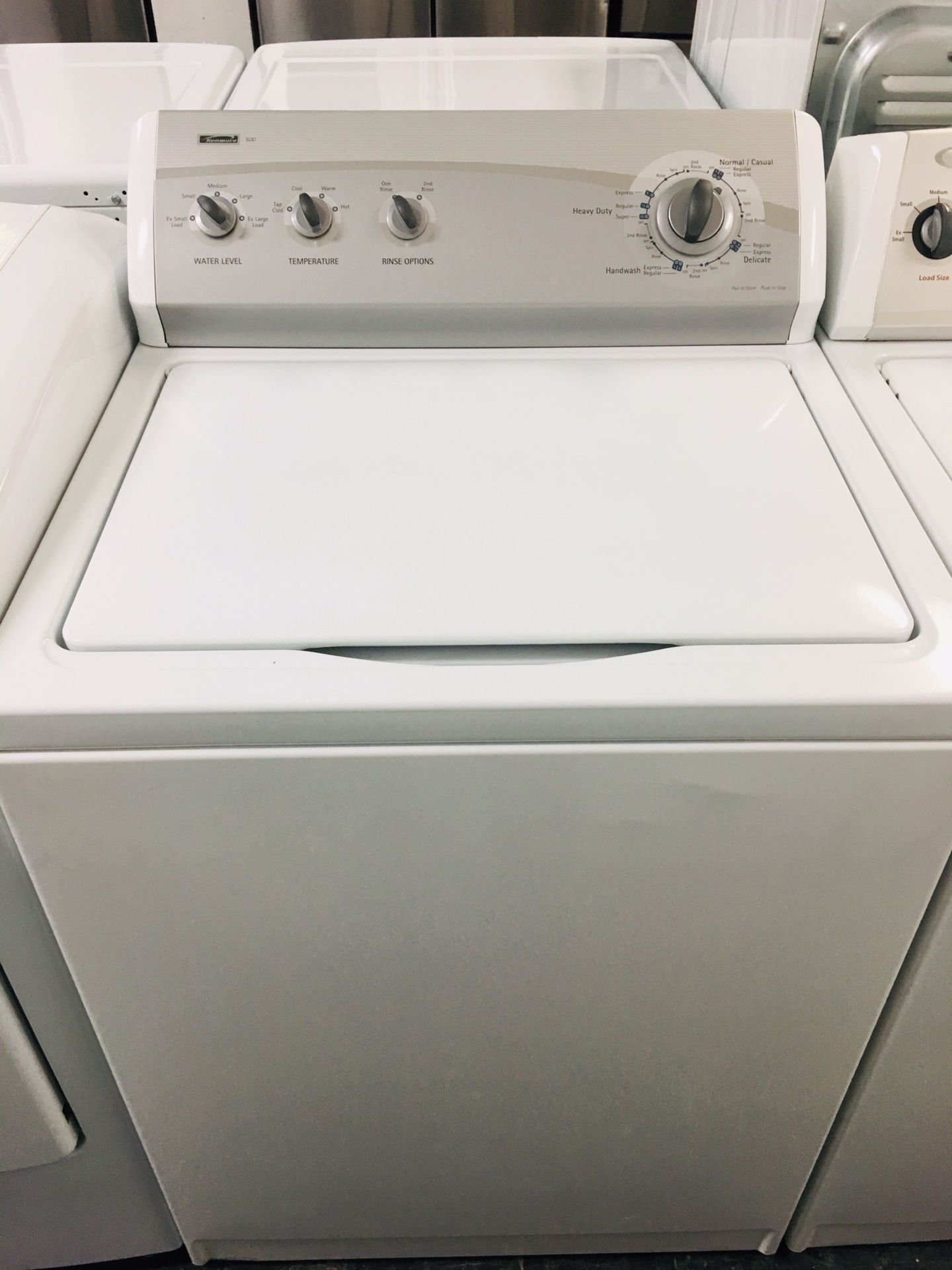 kenmore 600 top load washer