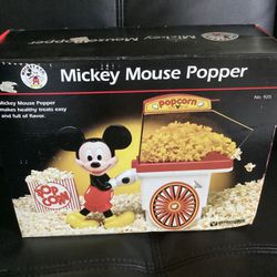VINTAGE MICKEY MOUSE POPCORN POPPER BY VITANTONIO NEW IN BOX
