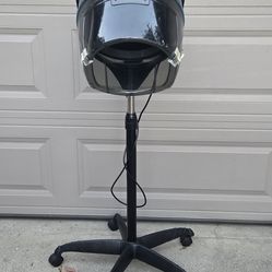 Hair dryer, adjustable height, on wheels