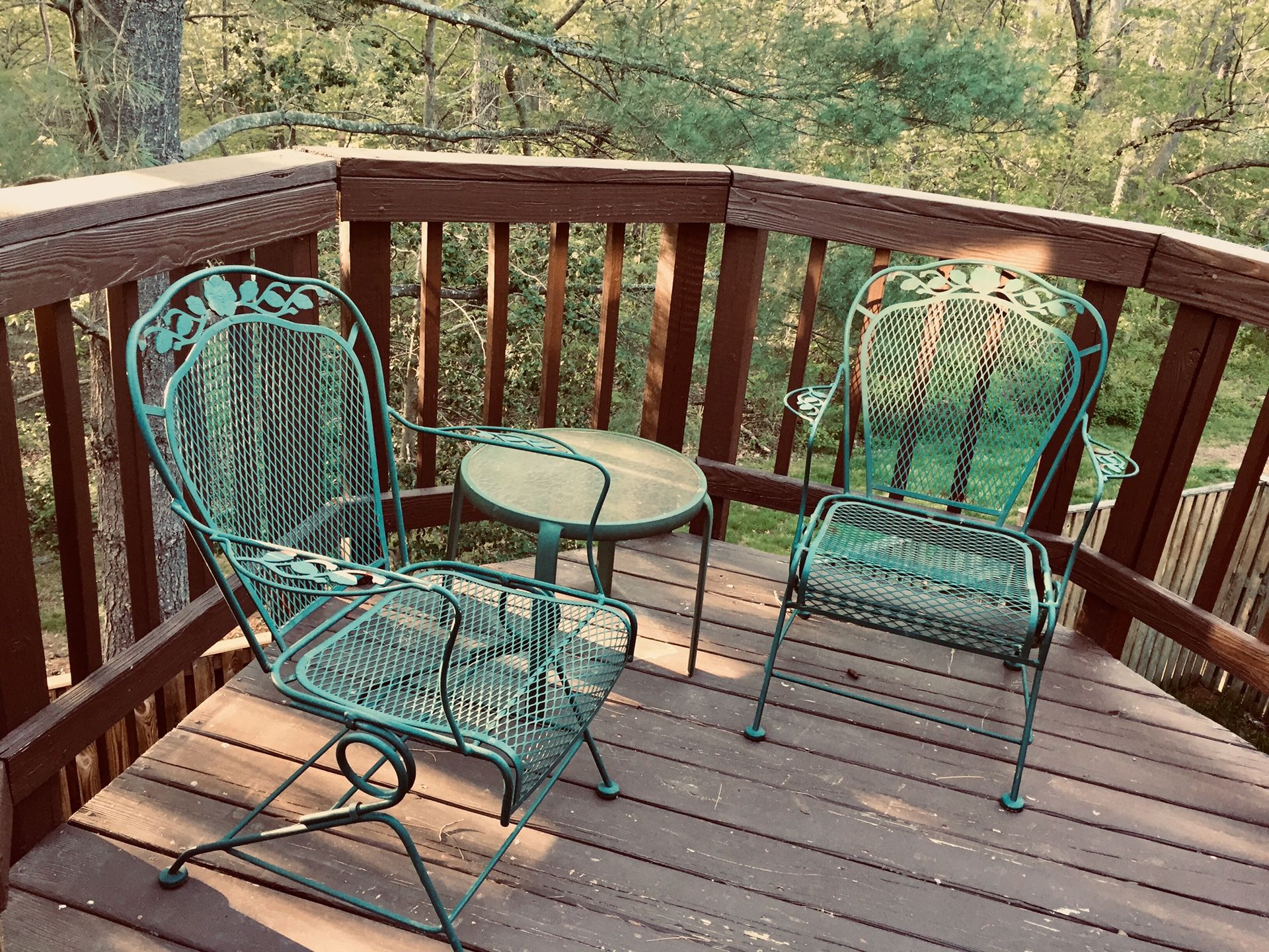 Set of 2 Wrought Iron Chairs