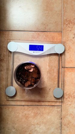 Copper Pennie’s 5.5 pounds worth 788 copper Pennie’s