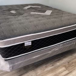 Full Oasis Thermal Comfort Europillow Top 12inch Mattress!!