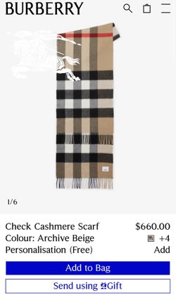 BURBERRY cashmere Scarf