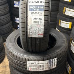 205/55R16 Kumho Solus TA31 Installed & Balance Included——— PROMOTION 