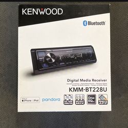 Kenwood Single Din Radio Bluetooth Digital Media Receiver