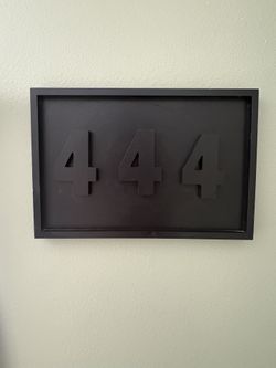 Custom “444” 3D Wall Art
