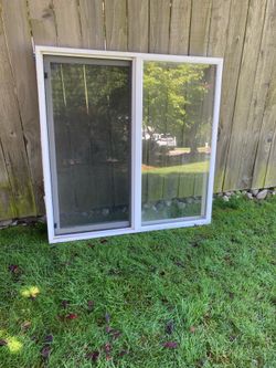 White Vinyl Double Pane Window