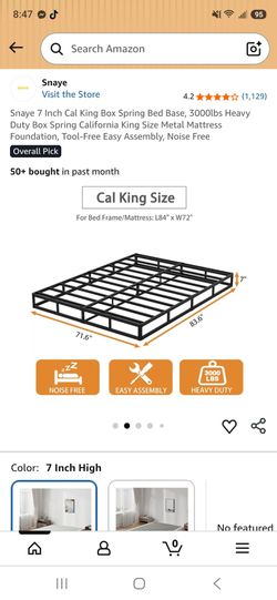 Cali king bed frame