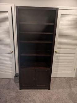Pottery Barn  Bookcase with Cabinet