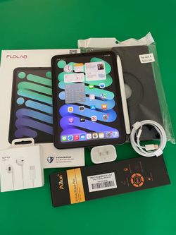 Apple Ipad Mini 6th Generation (8.3” Retina/2021) 64GB with stylus pen, case & Accessories (256GB $399)