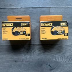 2 Dewalt Batteries 6ah