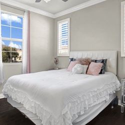 63” Wide White Queen Head Board