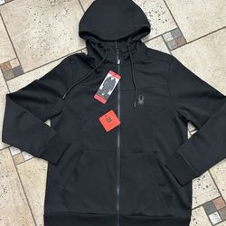 NWT Spyder full zip Hooded Jacket size M