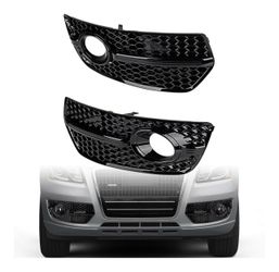 Compatible for AUDI Q5 09-12 Front Bumper Fog Light Grill Left and Right Lower Bumper Fog Lamp Cover Replace 8R0807681A01C 8R0807682A01C AU1038108 AU1
