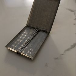 1930s  Cigarette Case Brown Onyx 