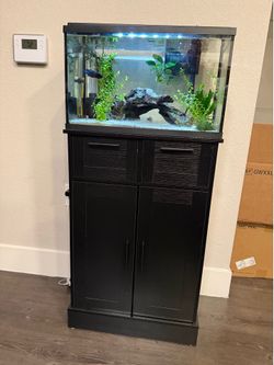 Aquarium and Stand (10 gallon)