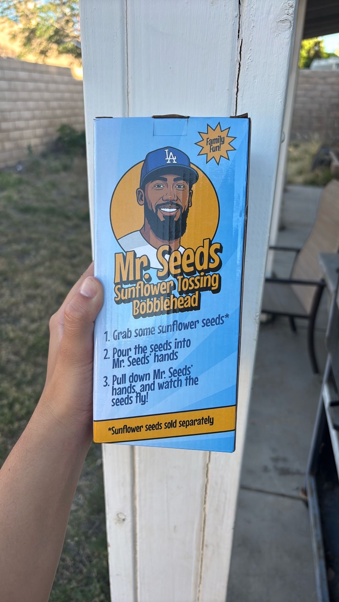 Mr. Seeds Sunflower Tossing Bobblehead